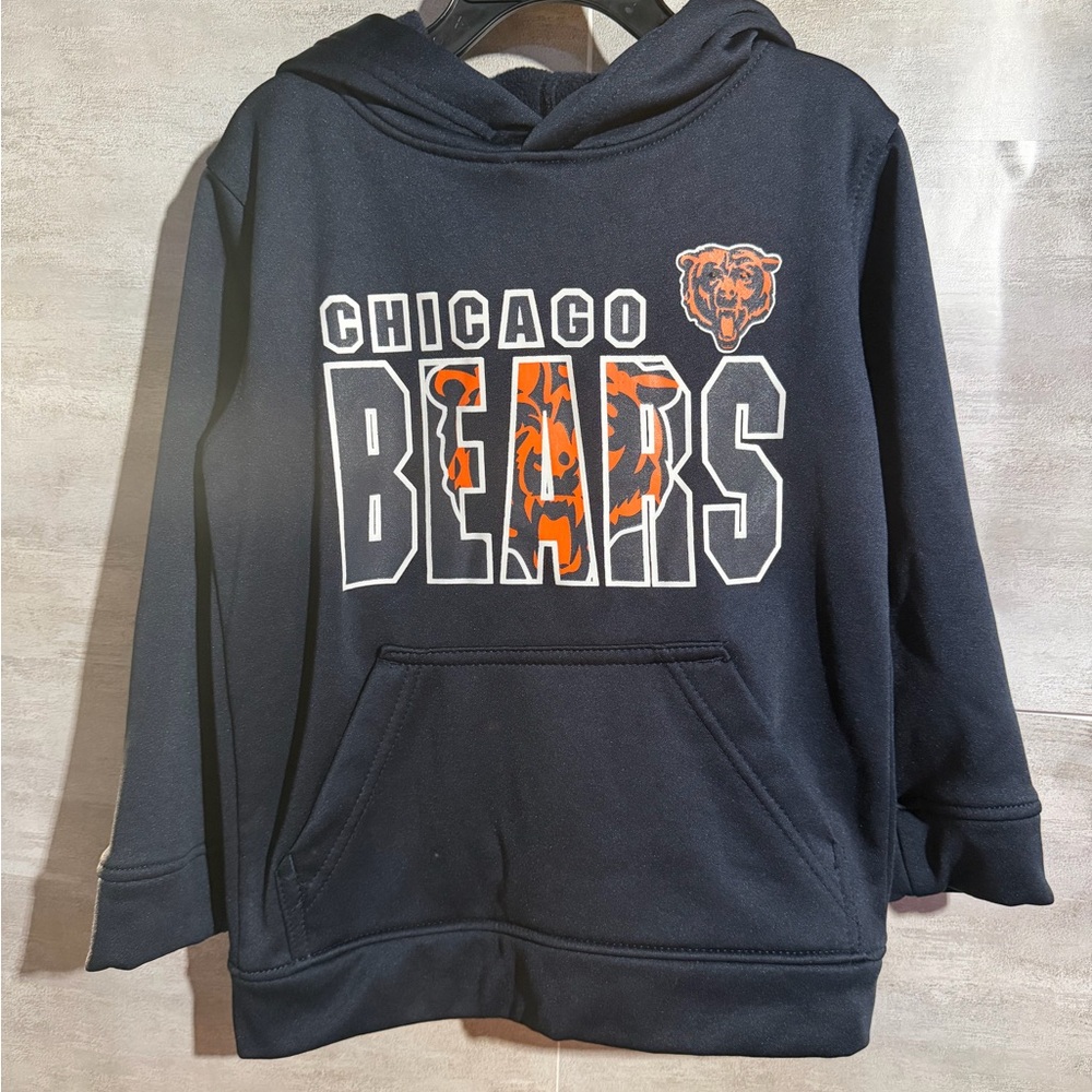 NFL Team Apparel Youth Navy Hoodie with White Label